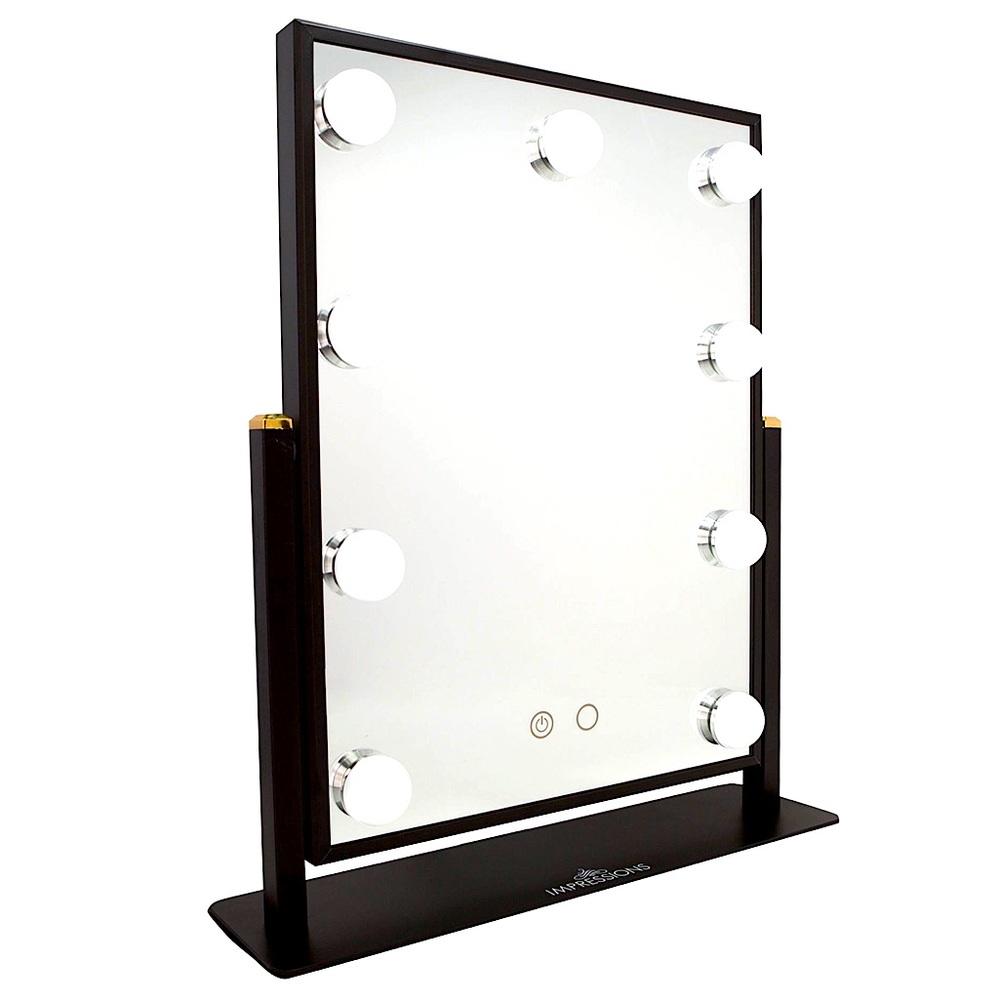 Impressions Hollywood Touch Duotone Makeup Mirror with 9 LED Bulbs Vanity Mirror